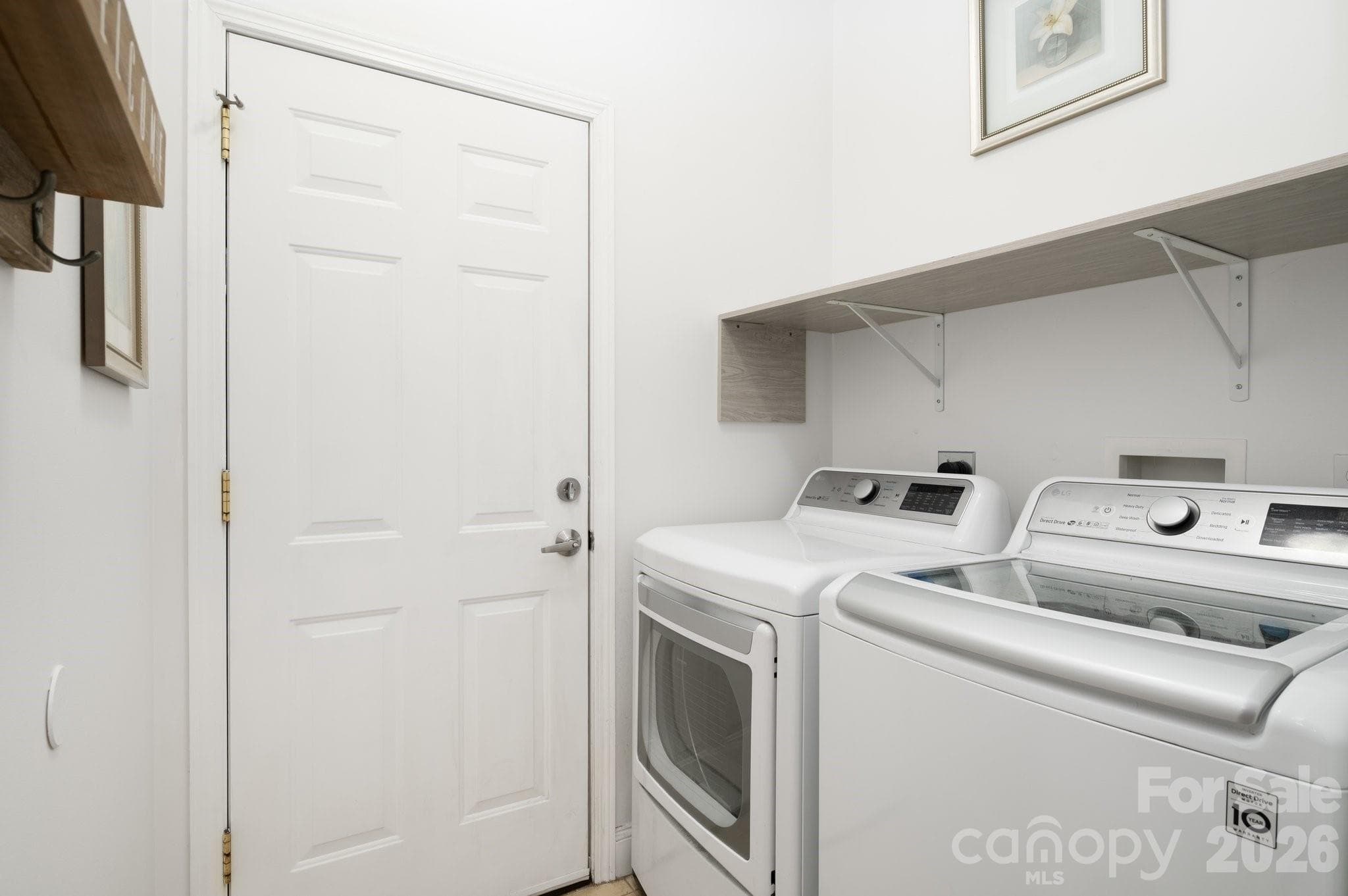 Laundry with Door to Garage - 44 Viera Drive, Swannanoa