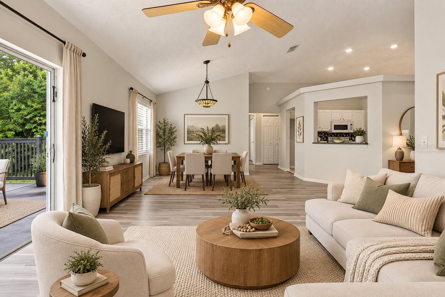 Livingroom - Virtually Staged - 2117 FISH EAGLE ST, CLERMONT