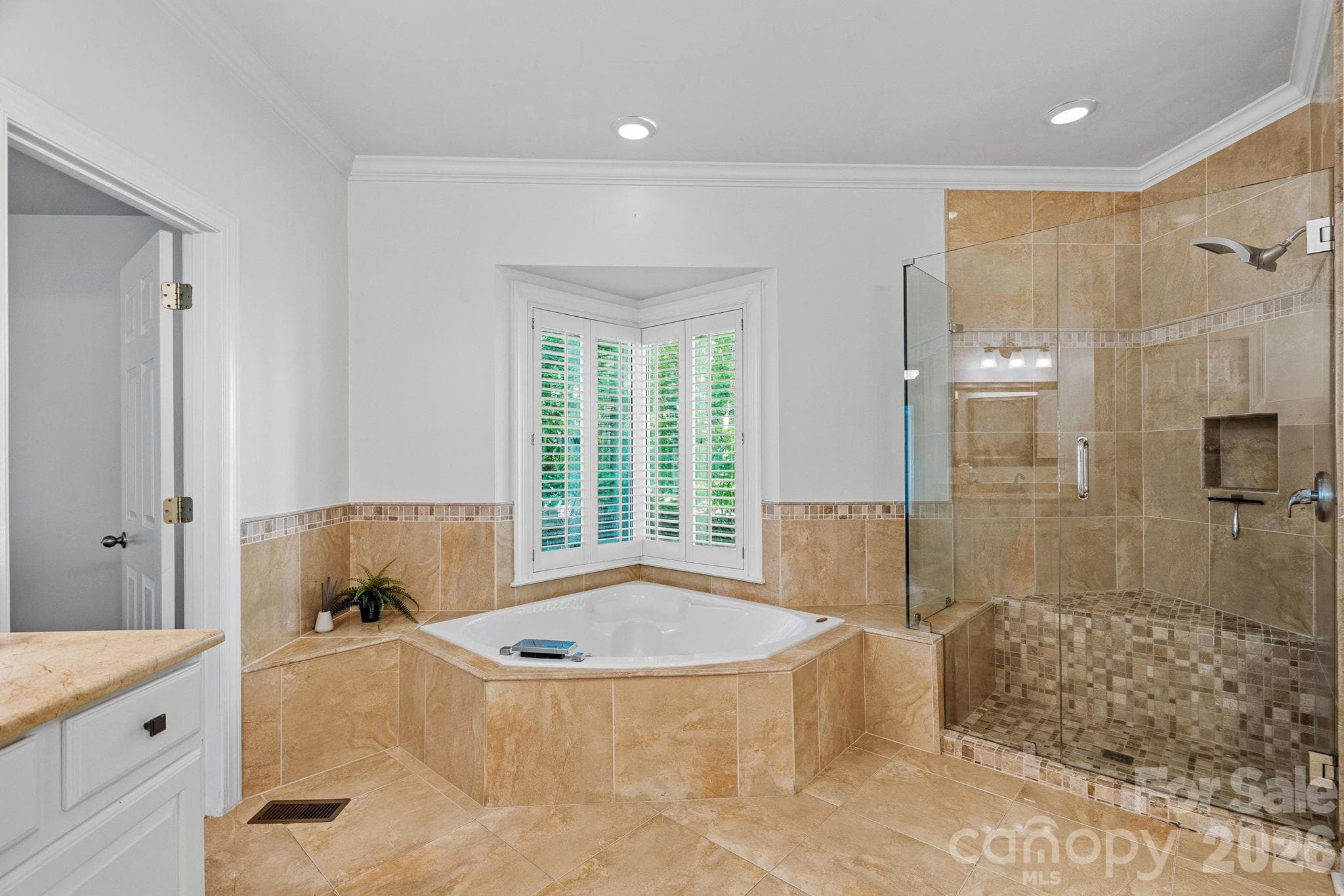 Garden tub in primary - 148 Sunrise Circle, Mooresville