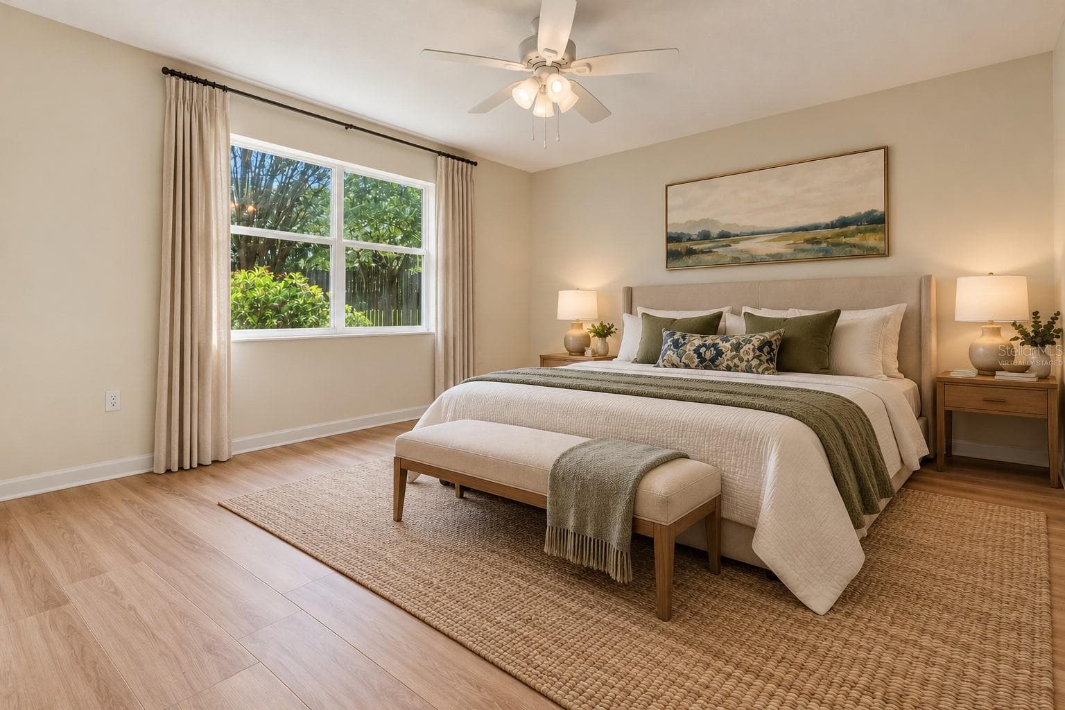 Primary Bedroom - virtually staged - 1055 NW 89TH DR, GAINESVILLE