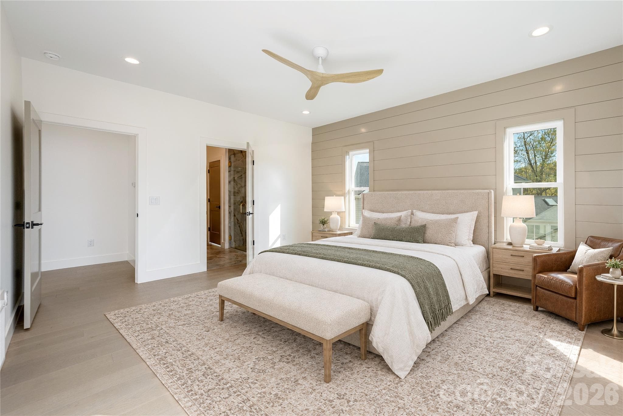 Primary Bedroom on main level - 159 Meadow Breeze Road, Arden