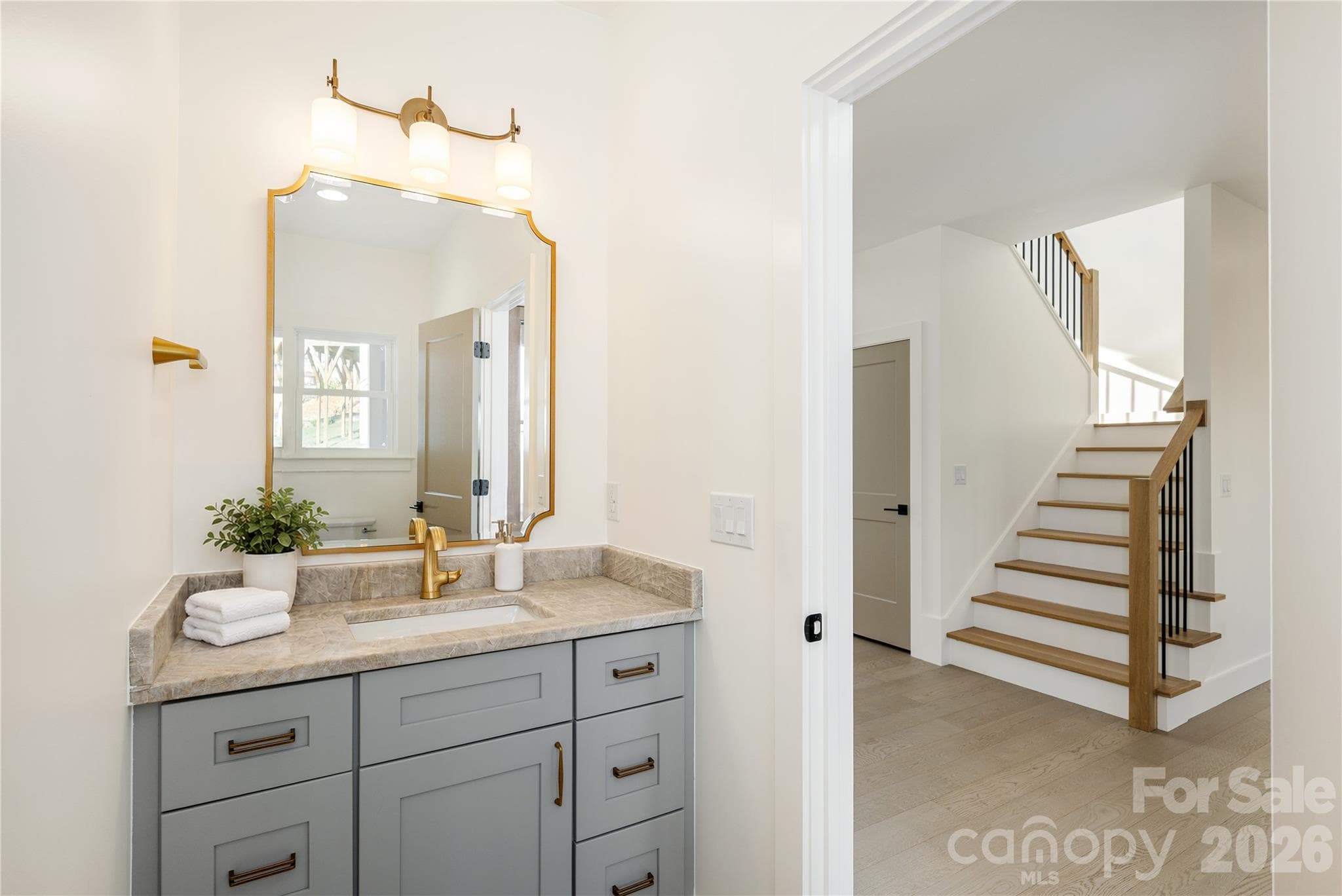 Half bath on main level - 159 Meadow Breeze Road, Arden
