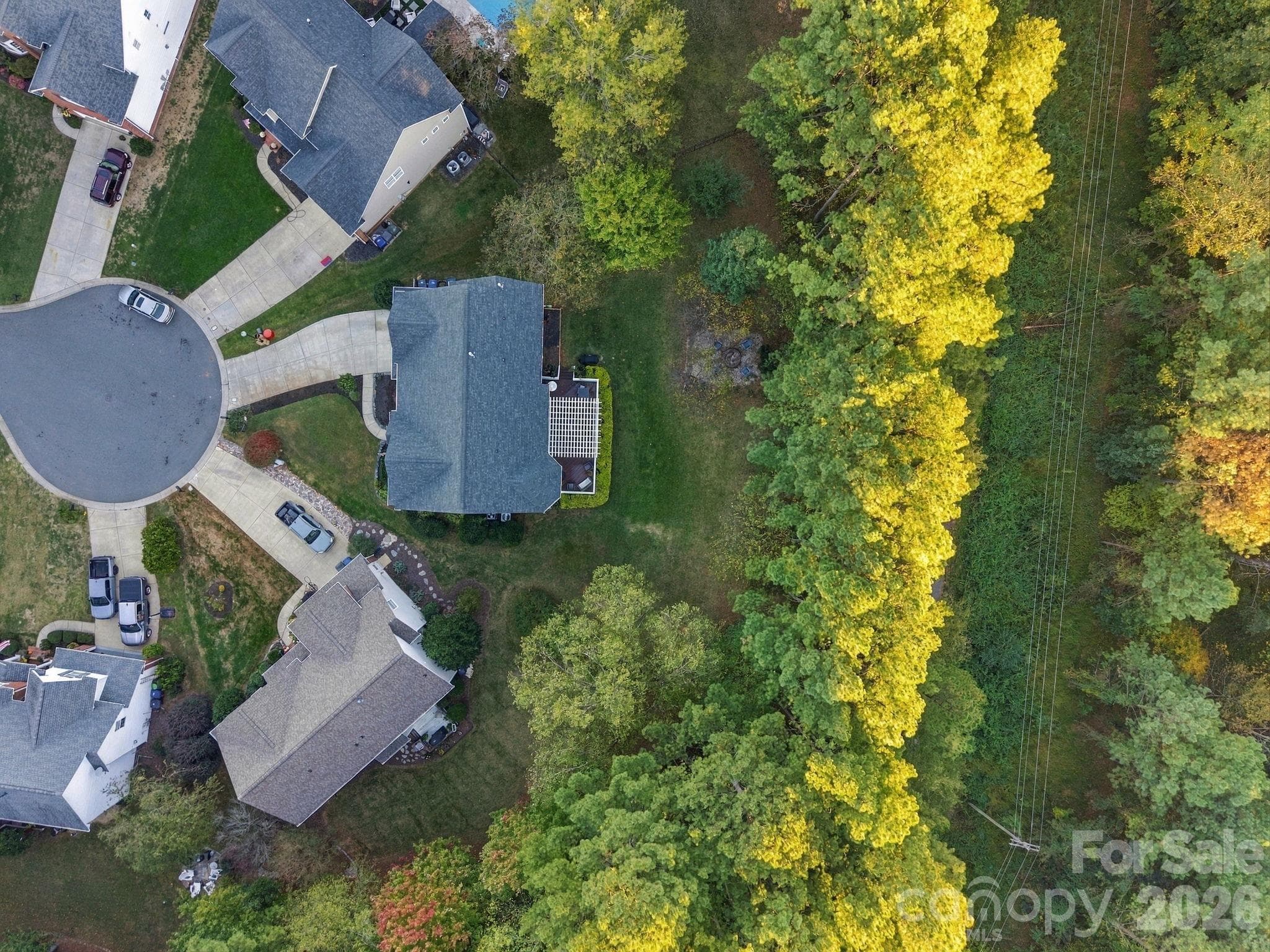 Private Backyard that backs up to Nature preserve - 5704 Snapdragon Lane, Huntersville