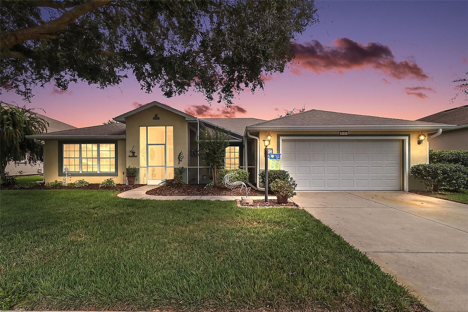 Twilight Front Elevation - 6121 HUNTERS RIDGE AVE, LEESBURG