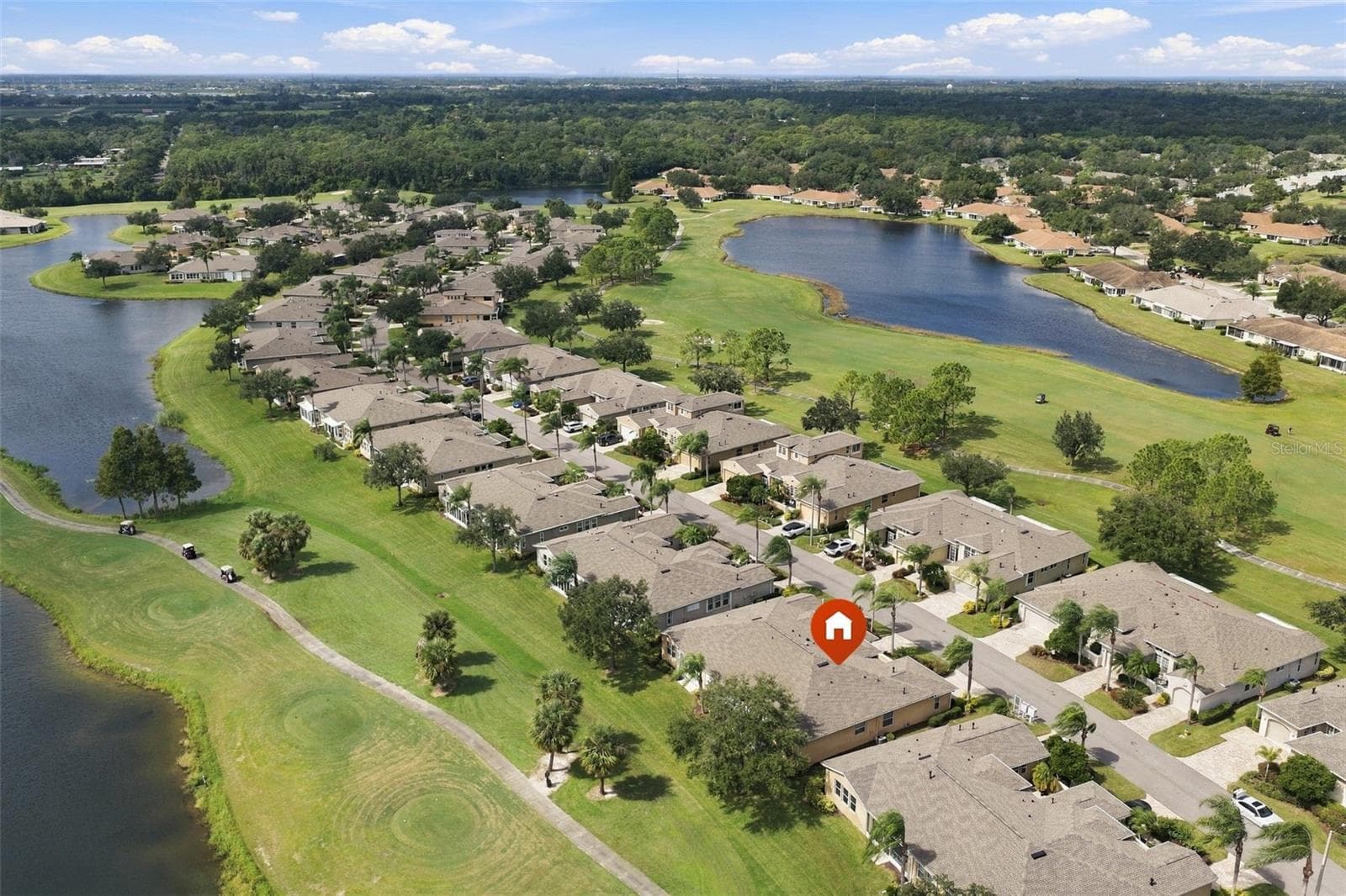 Beautiful Golf/Water View - 2418 KENSINGTON GREENS DR #9, SUN CITY CENTER