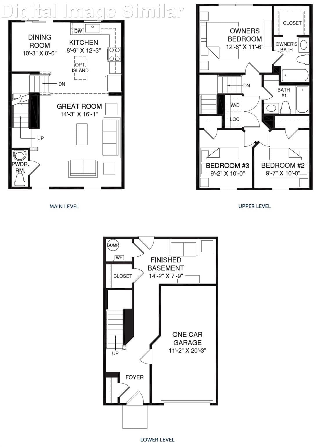 Juniper floor plan - 618 Rykaroon Drive, Charlotte