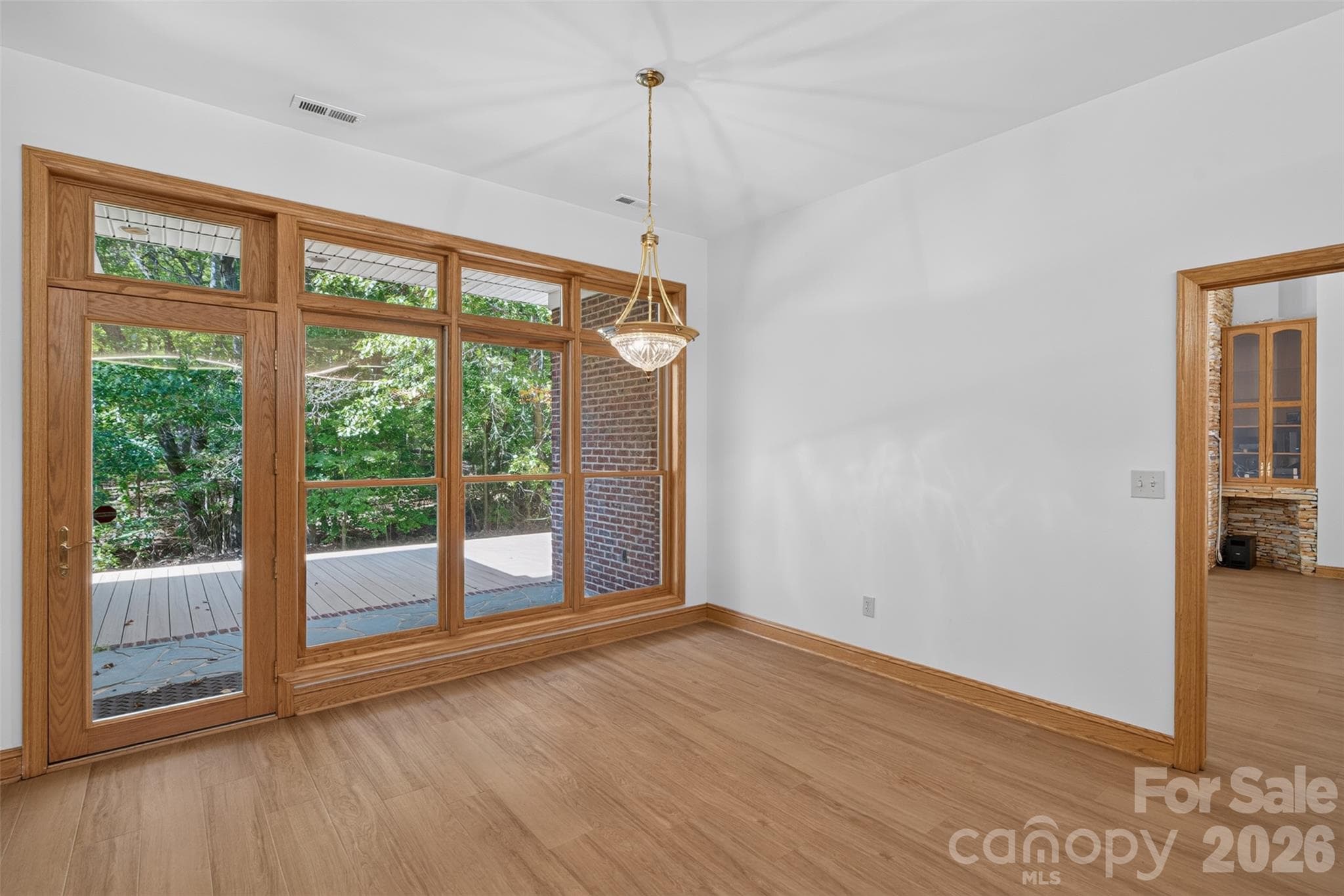 Breakfast area - unfurnished with deck view - 253 Highway 161 South, Clover