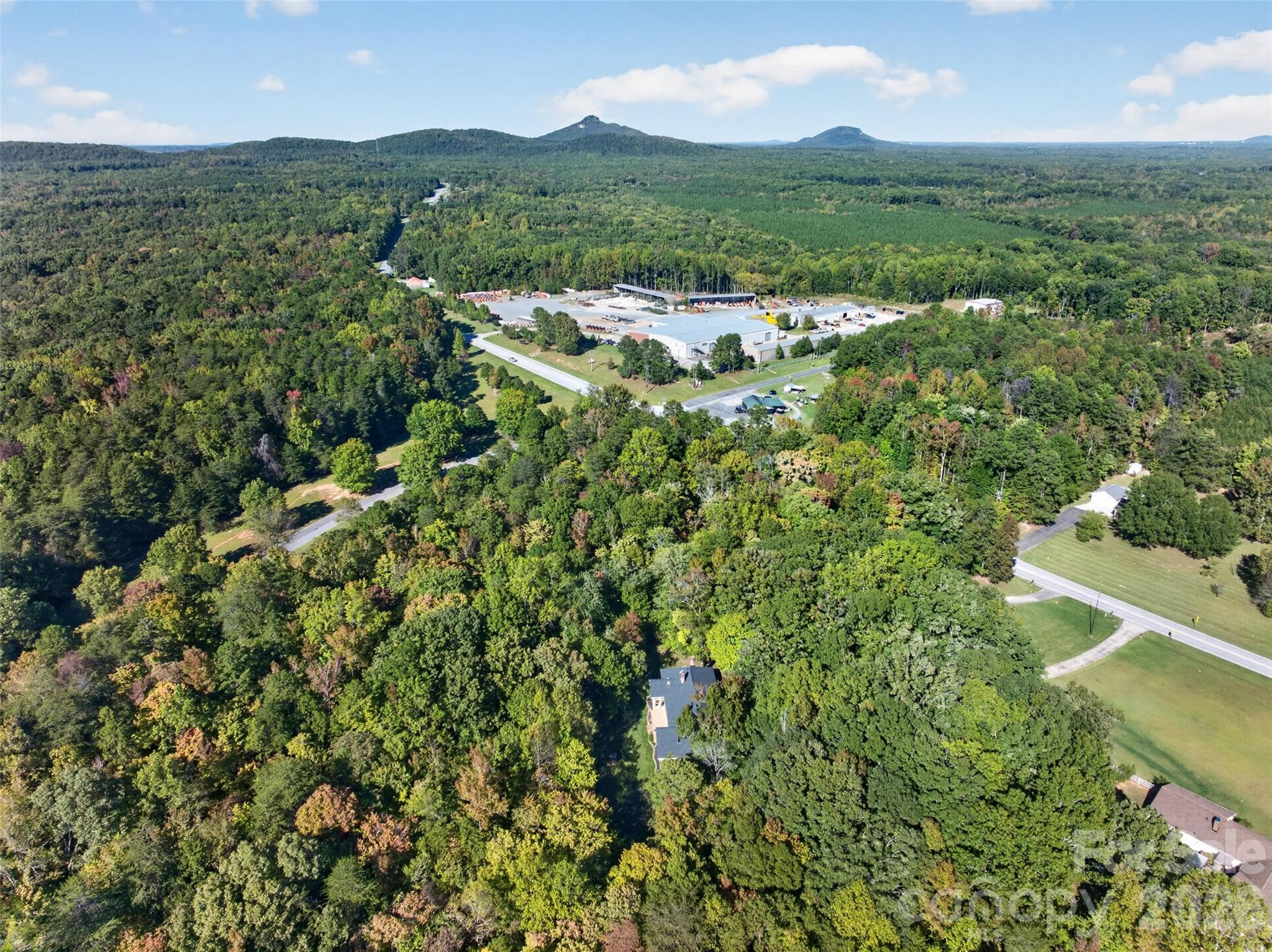 Aerial of the privacy - 253 Highway 161 South, Clover