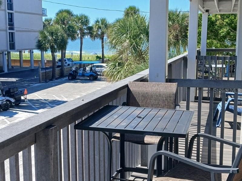 Balcony off living room - 2700 GULF BLVD #2, INDIAN ROCKS BEACH
