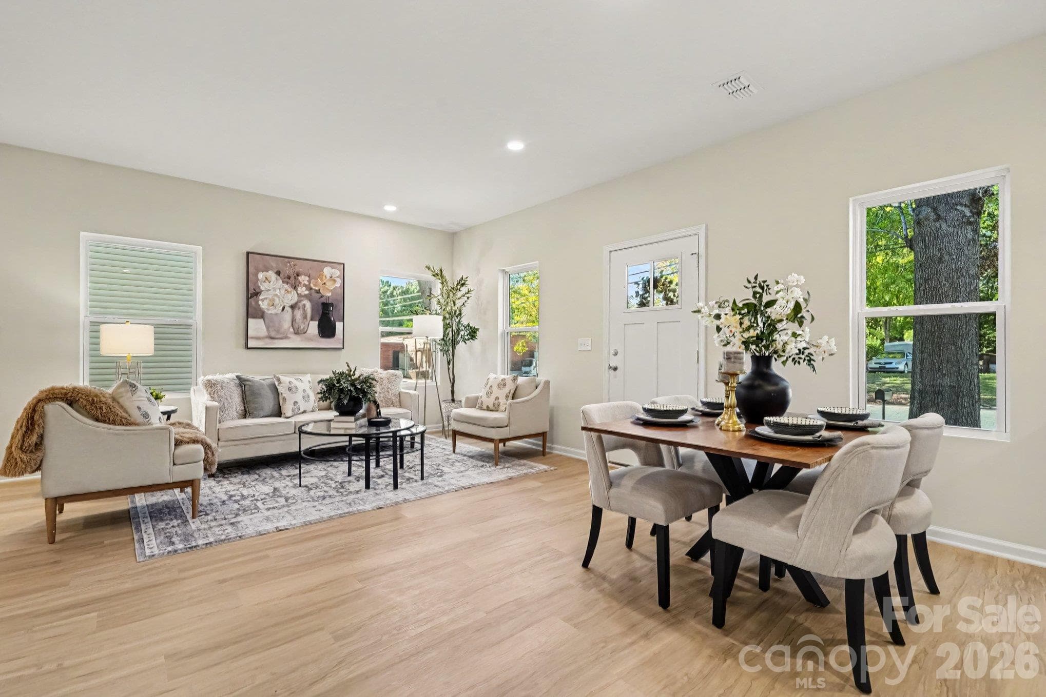Dining area open floor plan with great room. - 121 Buffalo Avenue NW, Concord