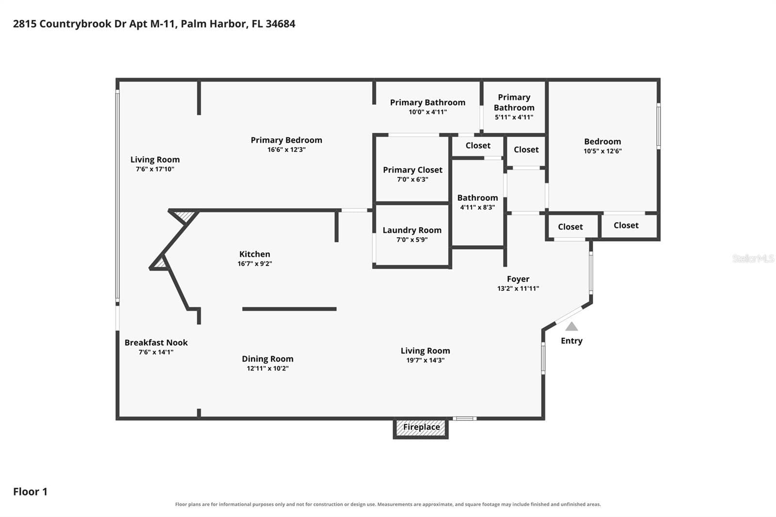Floor Plan - 2815 COUNTRYBROOK DR #11, PALM HARBOR