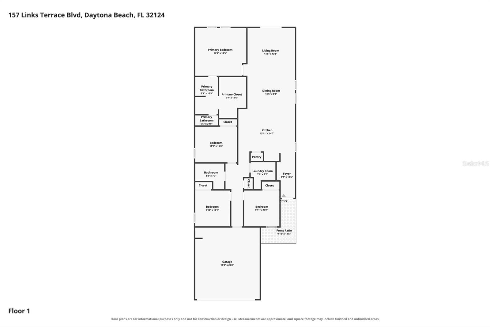 Single Family Residence at 157 LINKS TERRACE BLVD, DAYTONA BEACH, photo 43 of 52