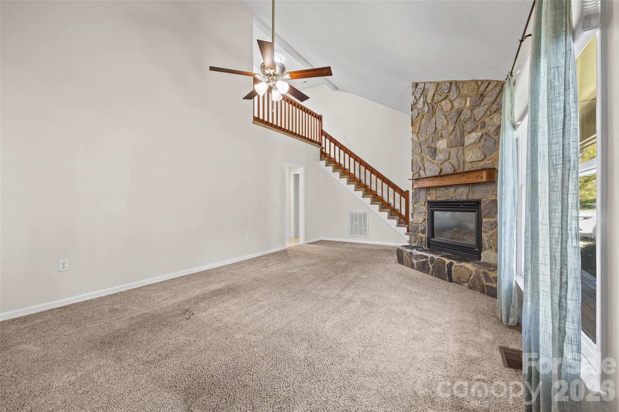 Living Room/Fireplace - 152 Sea Island Boulevard, Fort Mill