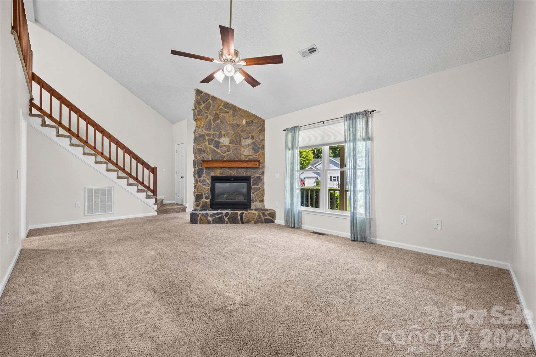 Living Room/Fireplace - 152 Sea Island Boulevard, Fort Mill