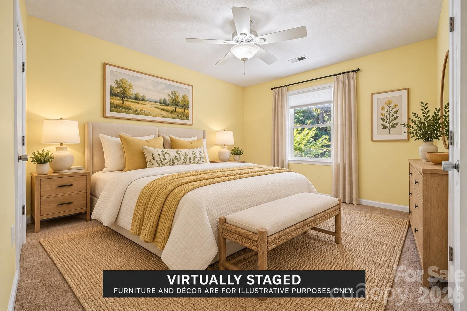 Virtually Staged Second Bedroom on Upper - 152 Sea Island Boulevard, Fort Mill