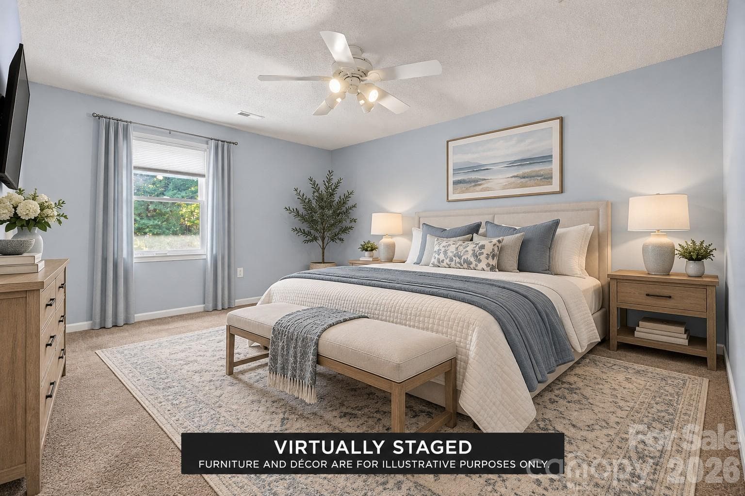 Virtually Staged Third Bedroom on Upper - 152 Sea Island Boulevard, Fort Mill