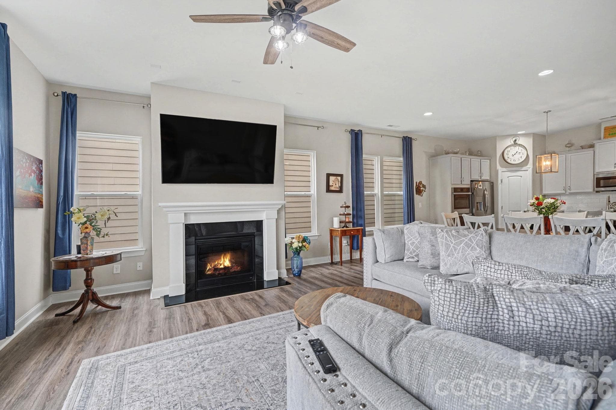 Living area fireplace - 3013 Bonterra Boulevard, Indian Trail