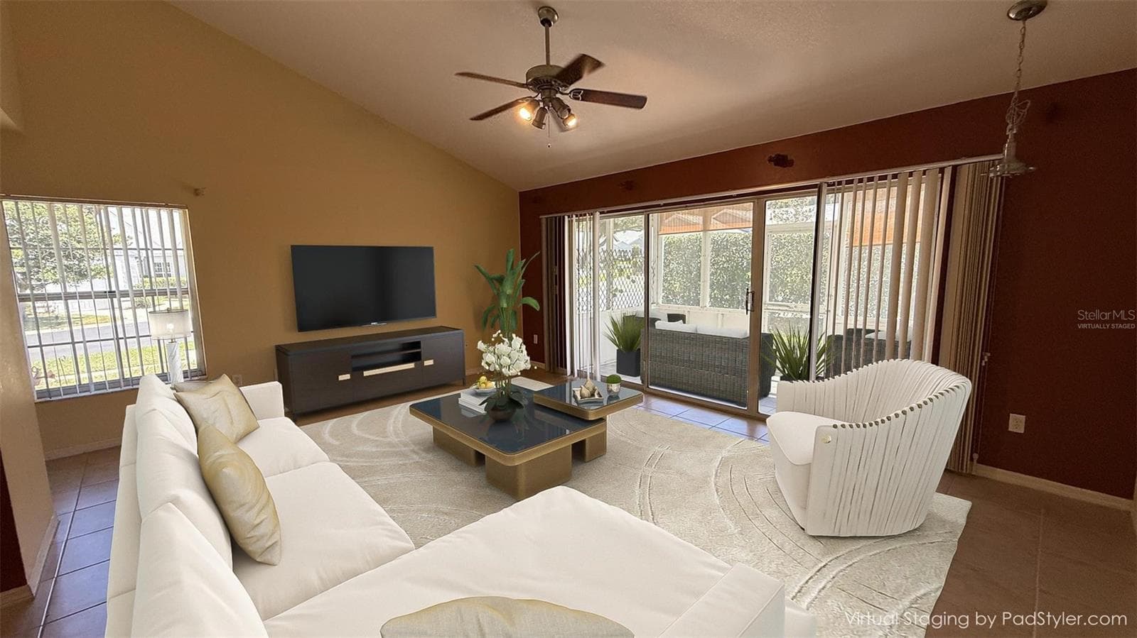 Living RoomVirtually Staged - 2312 SW 20TH CT, OCALA