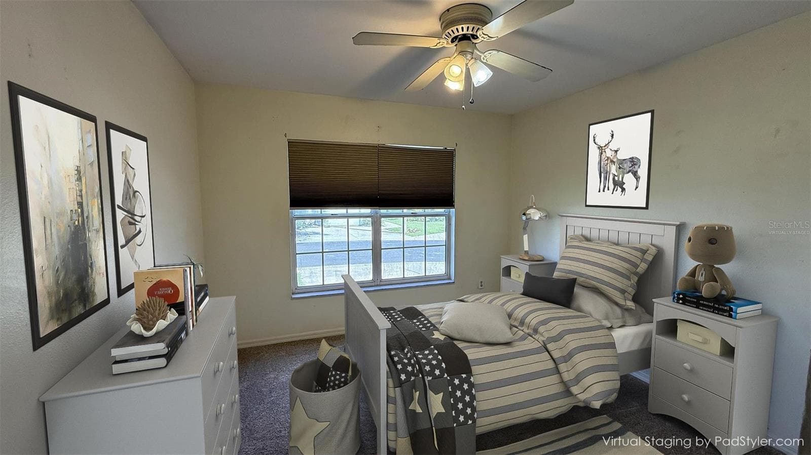 Guest Room #2, Brand New Carpet Virtually Staged - 2312 SW 20TH CT, OCALA