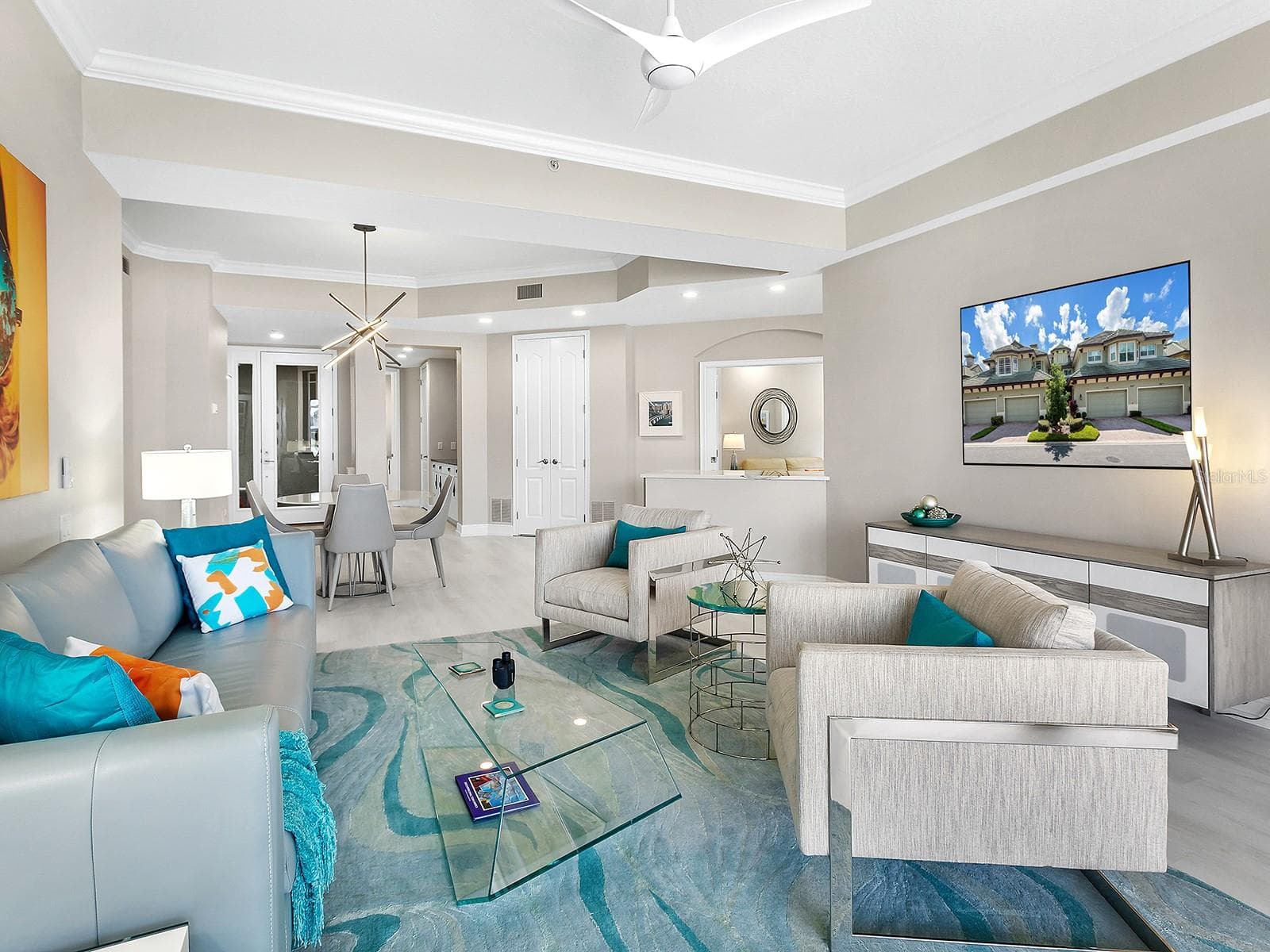 Crown Molding in Main Living Areas - 6527 MOORINGS POINT CIR #101, LAKEWOOD RANCH
