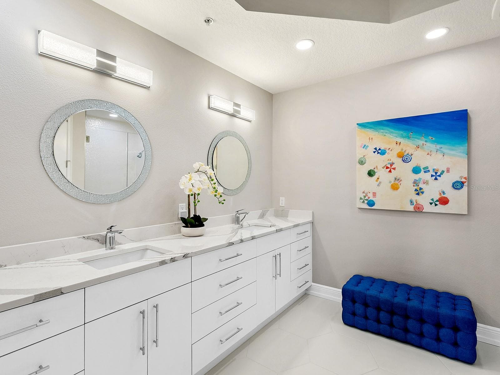 Completely Renovated Primary Bathroom in 2025 - 6527 MOORINGS POINT CIR #101, LAKEWOOD RANCH