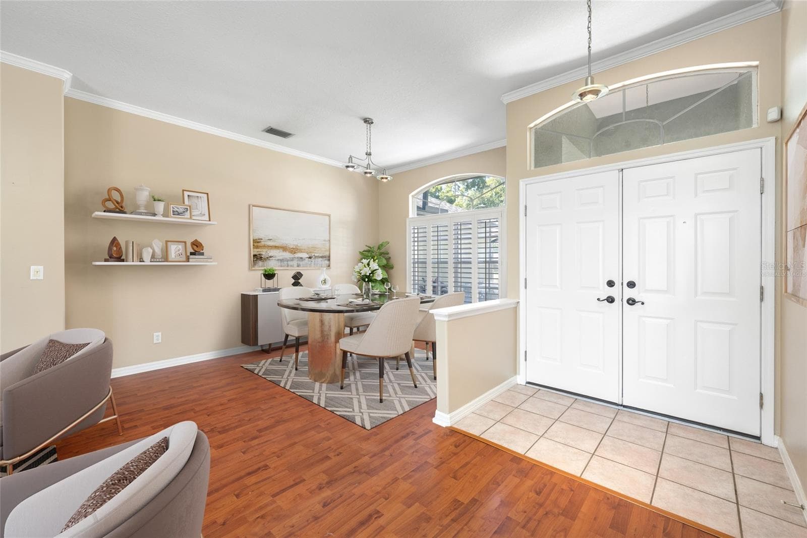 Foyer - VIRTUALLY STAGED - 1648 WOODRIDGE CT, LUTZ