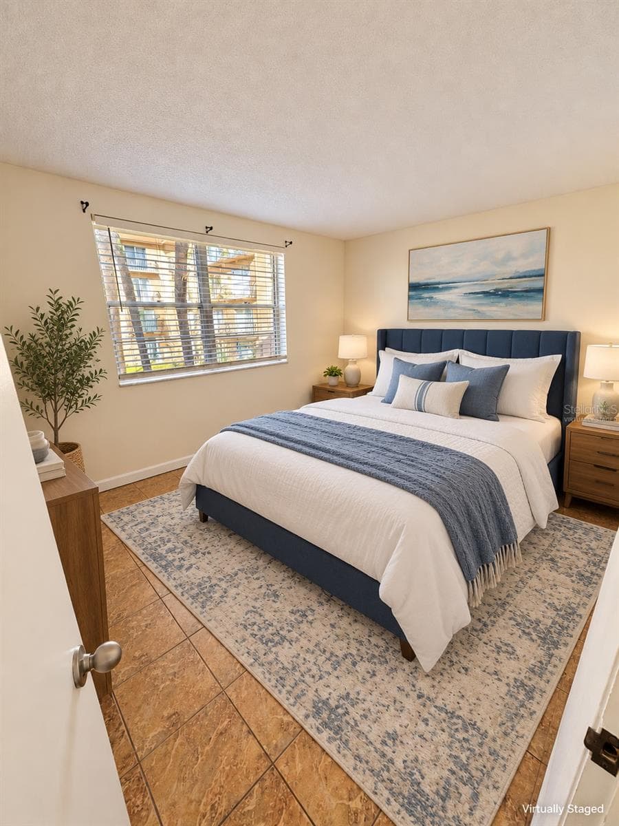 Virtually Staged bedroom 1 - 5820 N CHURCH AVE #251, TAMPA