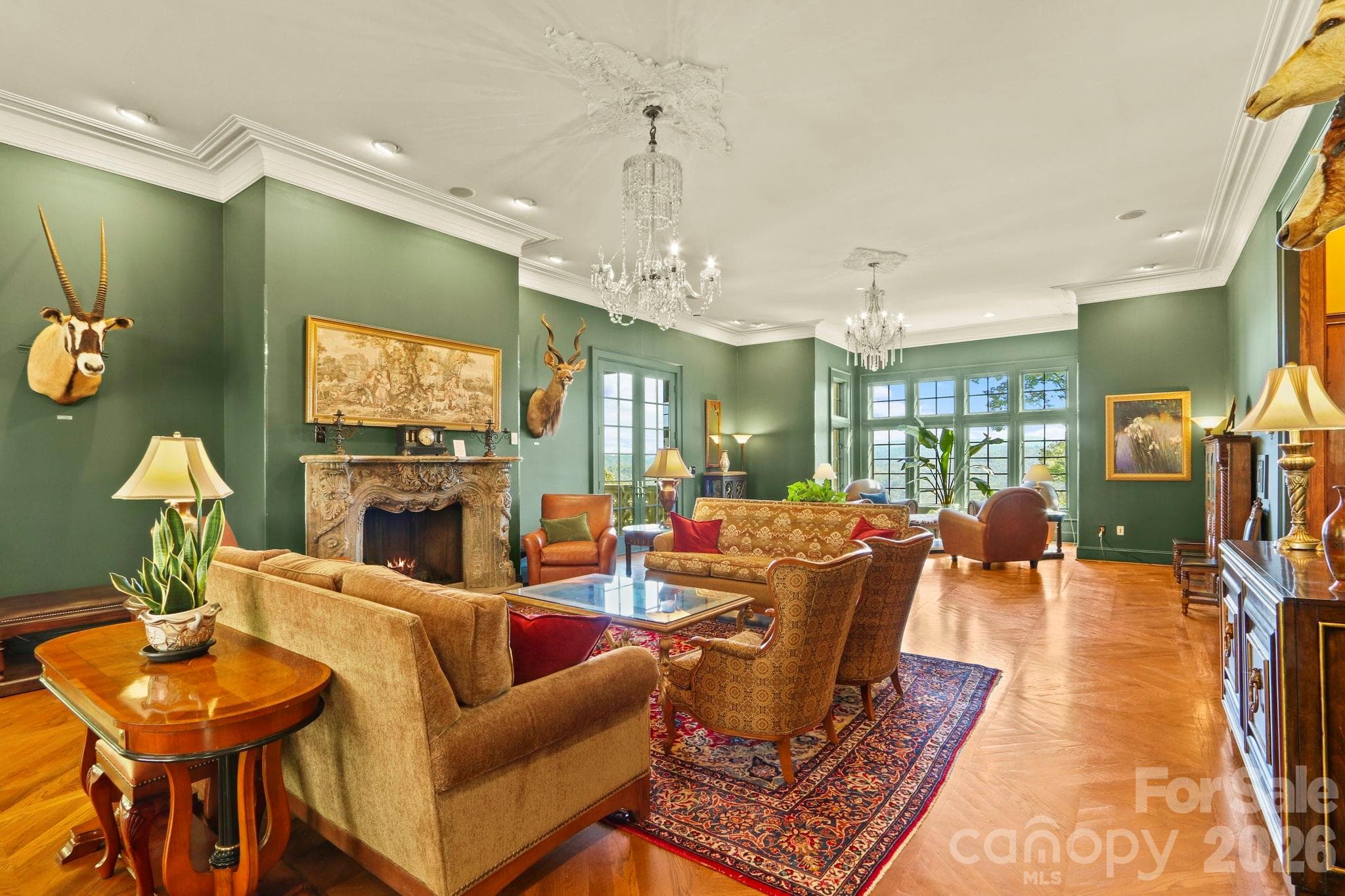 Spacious Great Room with antique stone fireplace - 5742 NC Highway 194 None S, Banner Elk