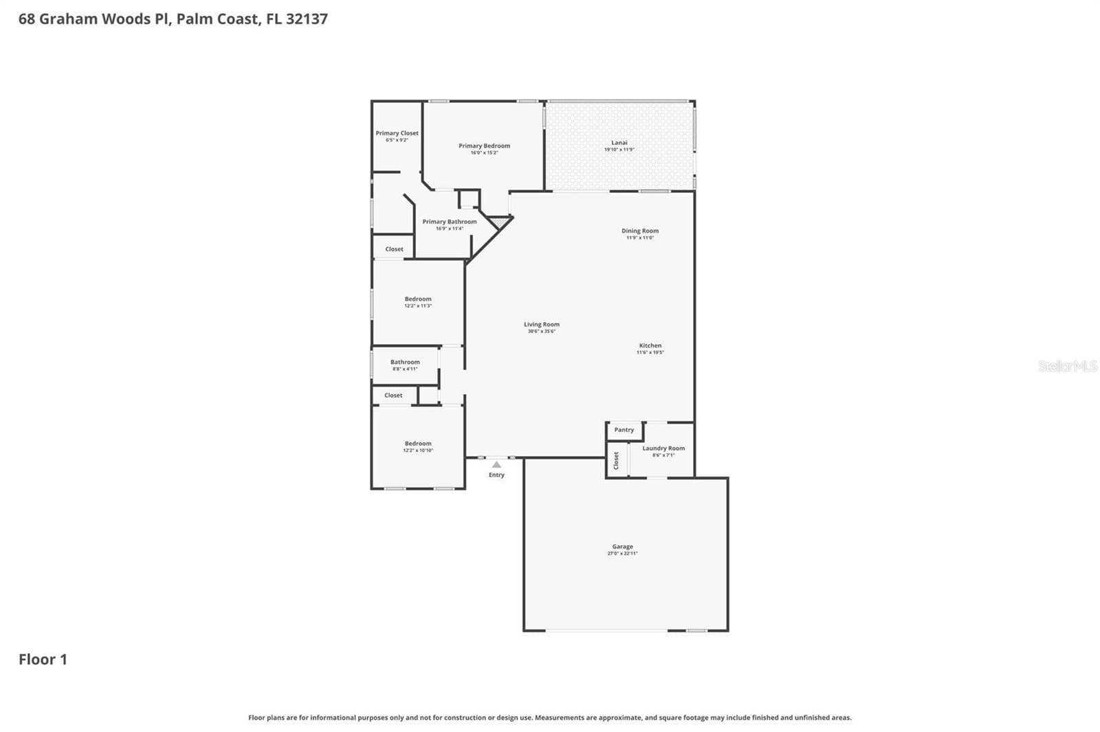 Single Family Residence at 68 GRAHAM WOODS PL, PALM COAST, photo 70 of 80