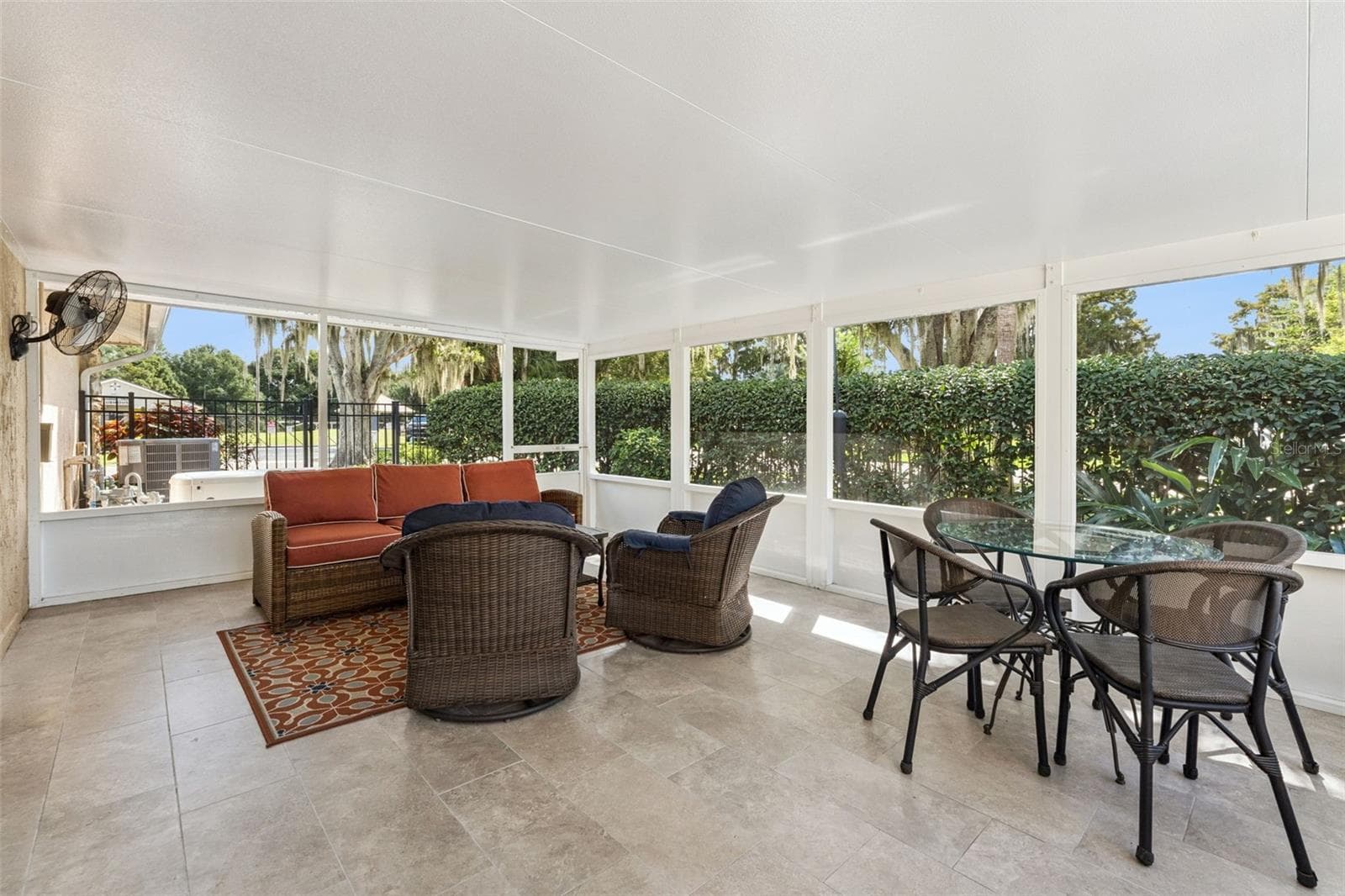Covered, screened-in lanai off kitchen area. - 698 SAUSALITO BLVD, CASSELBERRY