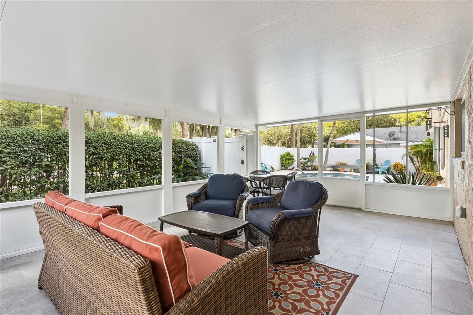 Overlooks and provides access to the pool area. - 698 SAUSALITO BLVD, CASSELBERRY
