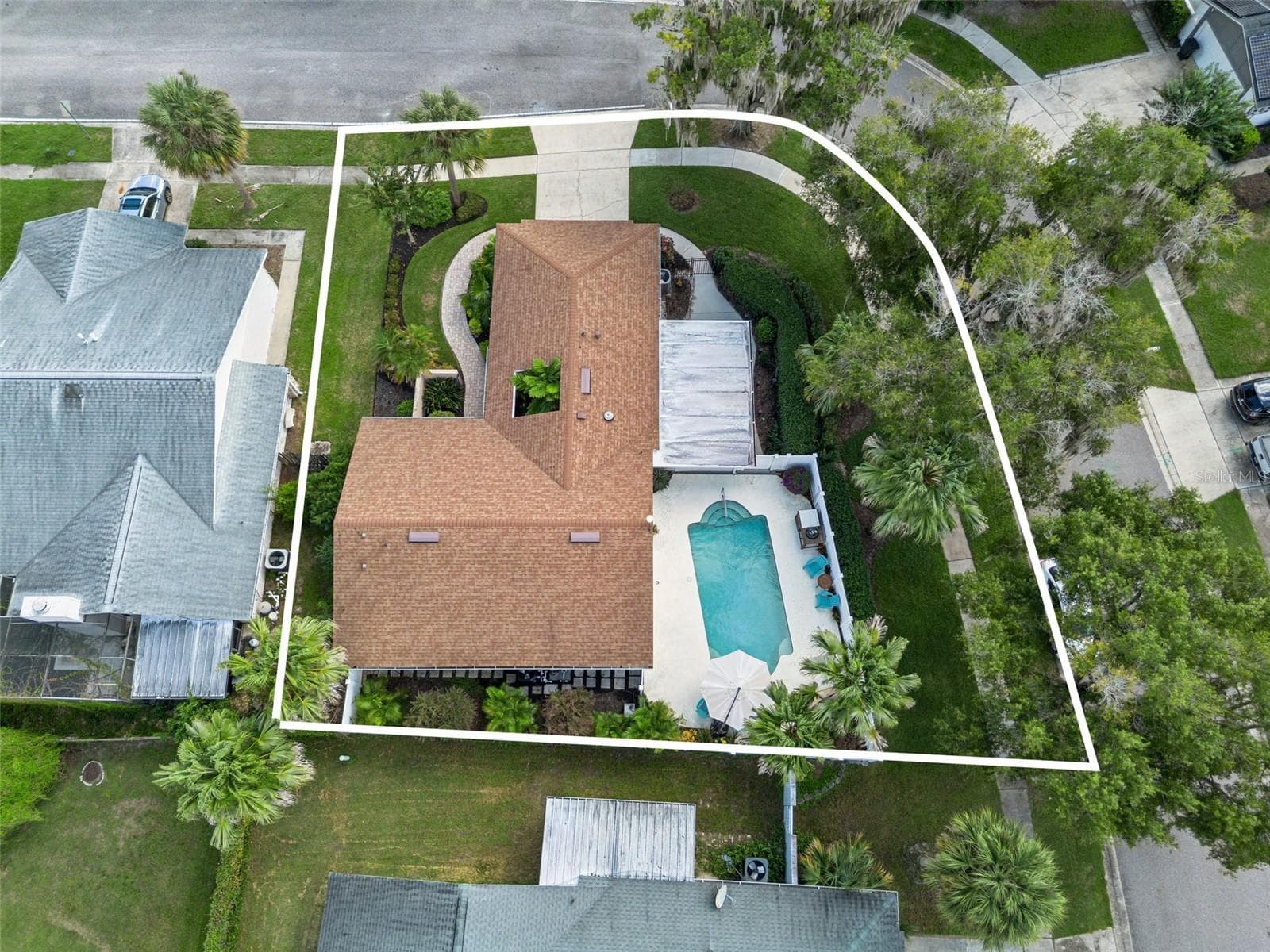 Aerial View of Property - 698 SAUSALITO BLVD, CASSELBERRY
