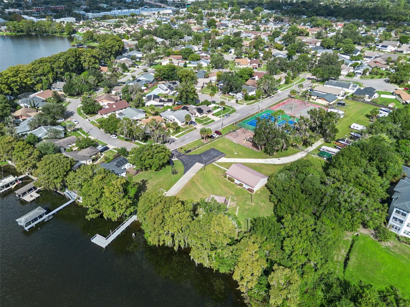 Aerial View Over Lake Howell - 698 SAUSALITO BLVD, CASSELBERRY