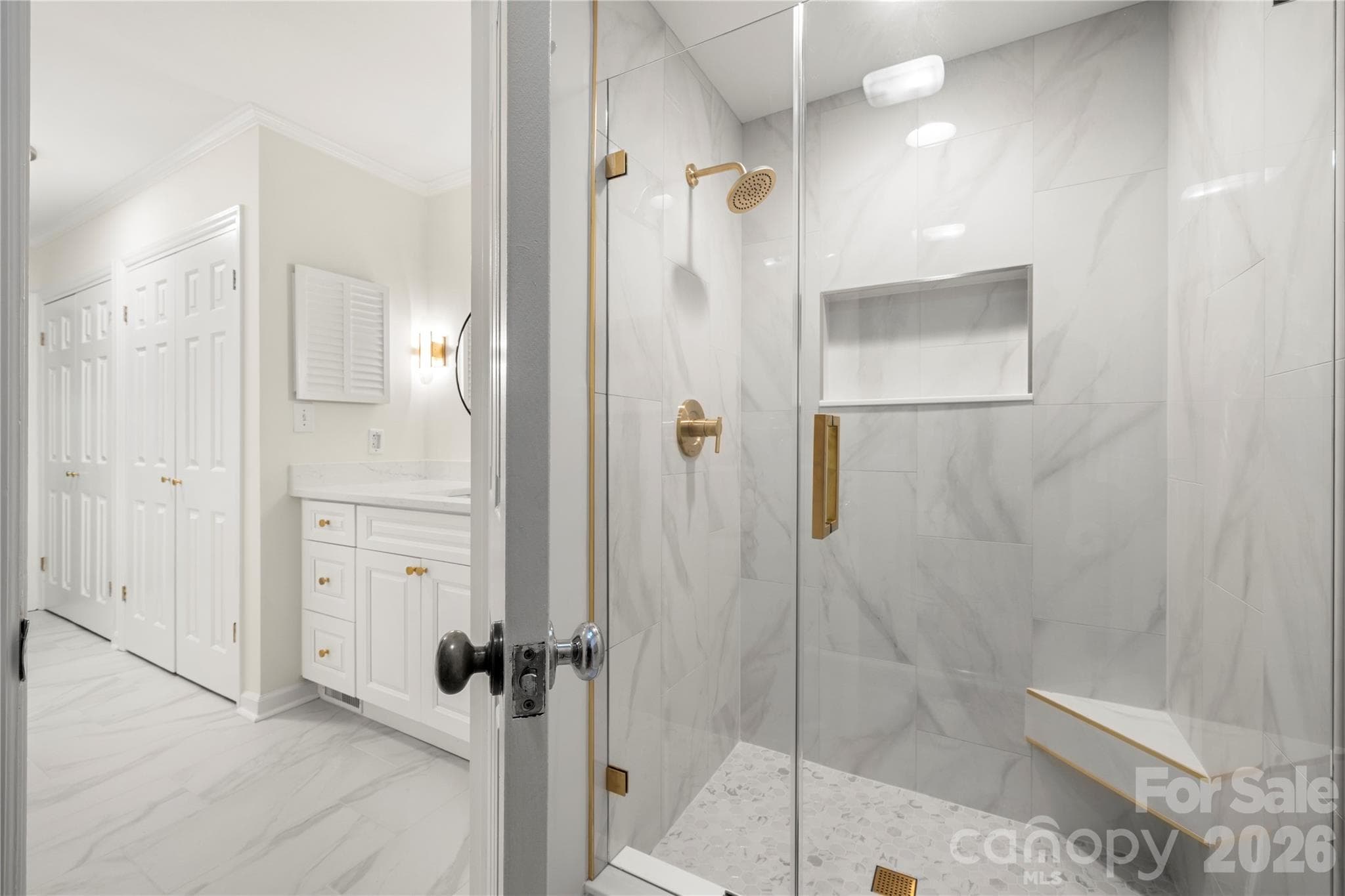 Brand new primary bathroom! - 6 Oakwood Court, Clover
