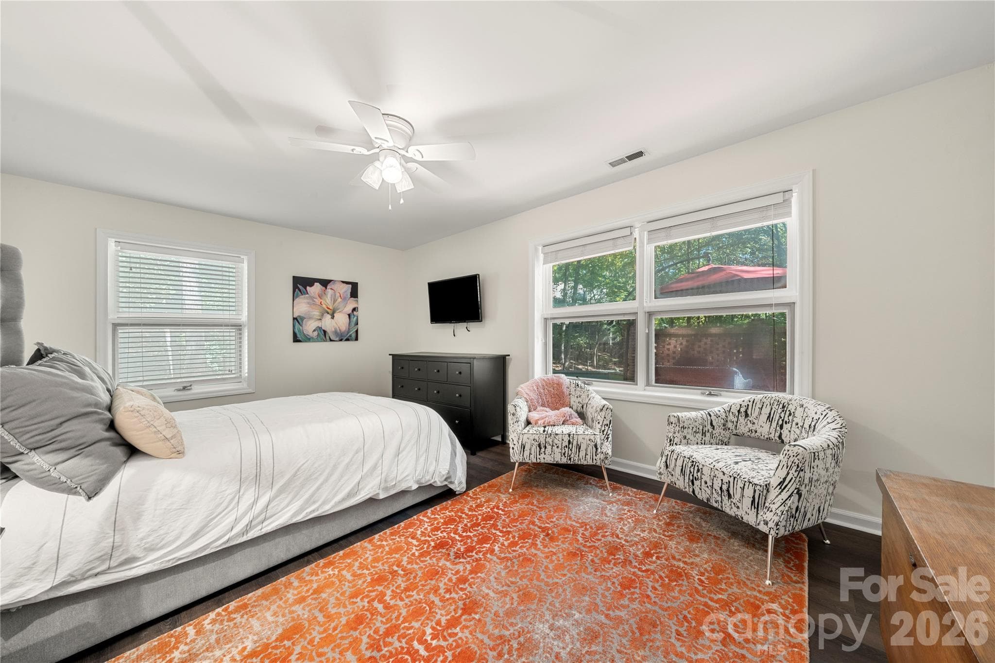 Basement bedroom with walk in closet. - 6 Oakwood Court, Clover