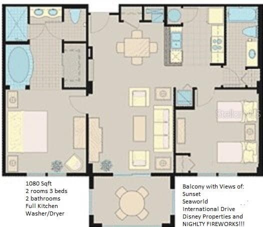 Floor Plan - 8125 RESORT VILLAGE DR #5903, ORLANDO