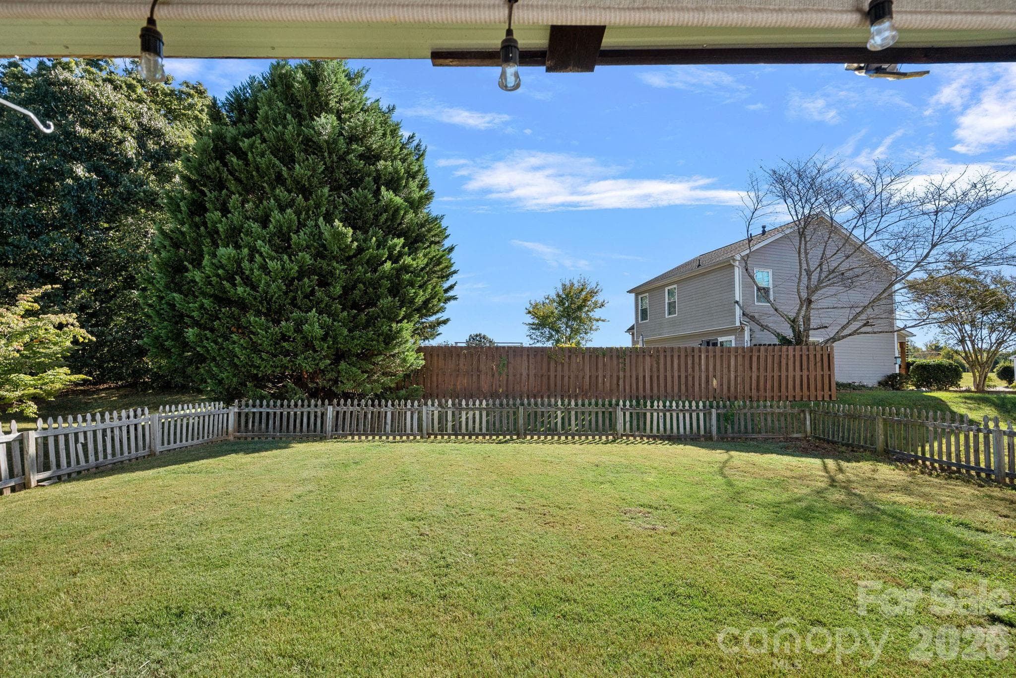 Fully fenced backyard - 130 Camforth Drive, Mooresville
