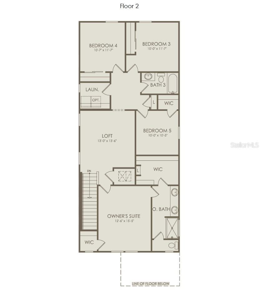 Floor Plan - Floor Two - 5058 OAK SEED WAY, ST CLOUD