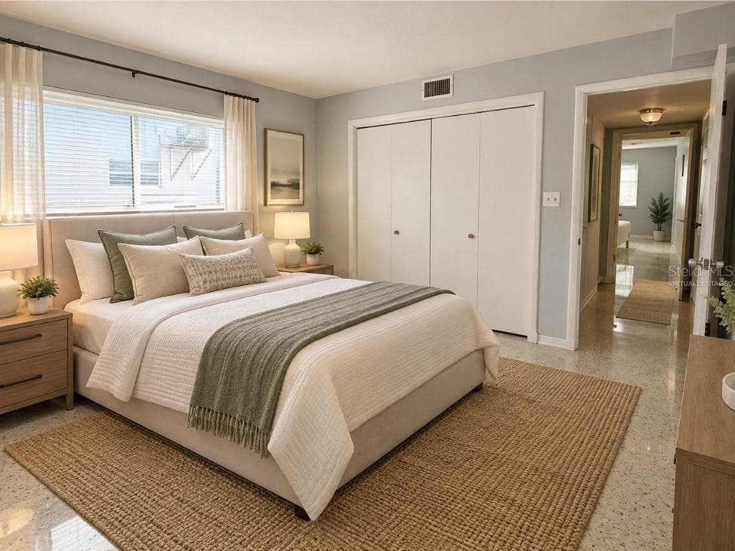 2nd Bedroom - Virtually Staged - 4300 37TH ST S #2, ST PETERSBURG