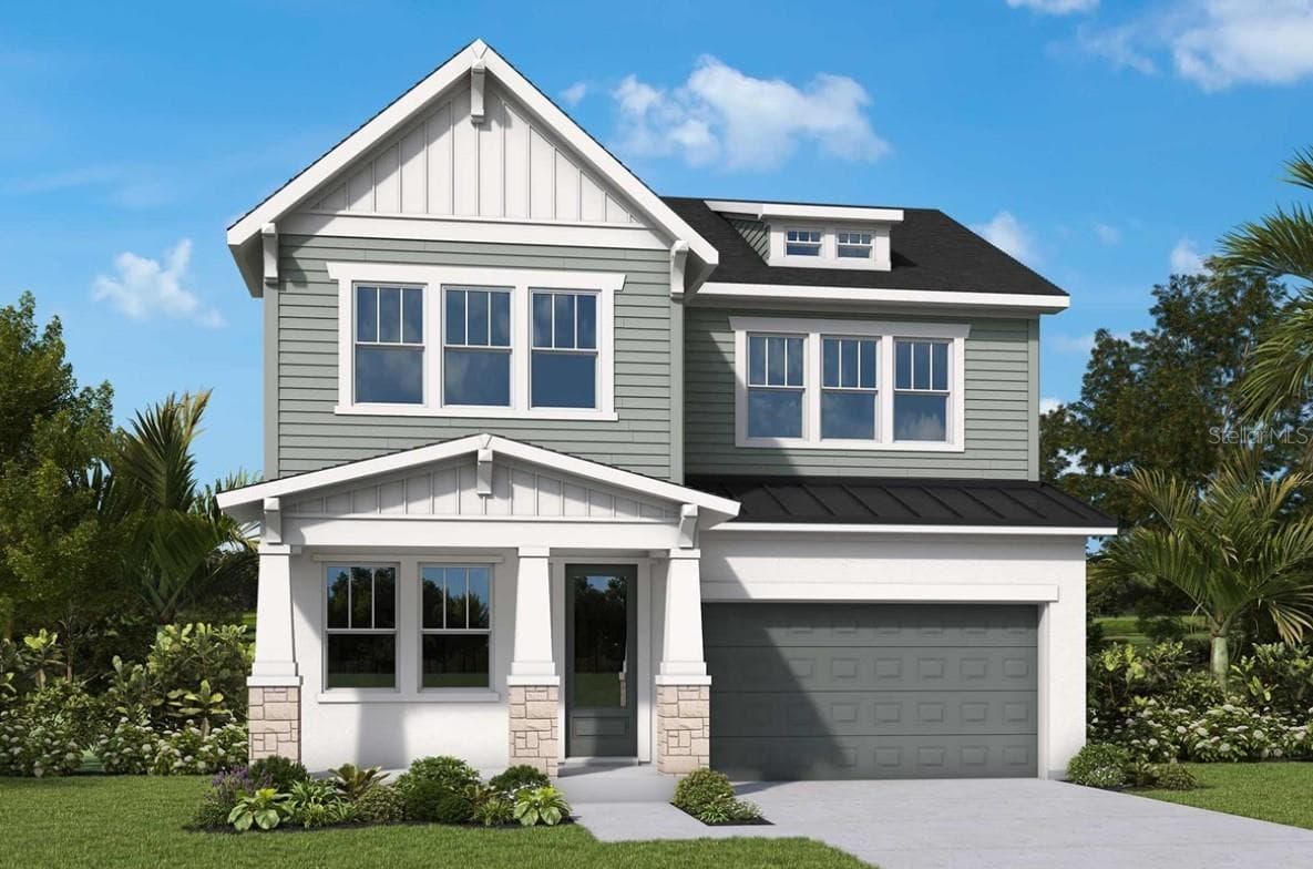 Front Exterior Rendering **Paint Colors May Vary - 1002 W CHARTER ST, TAMPA