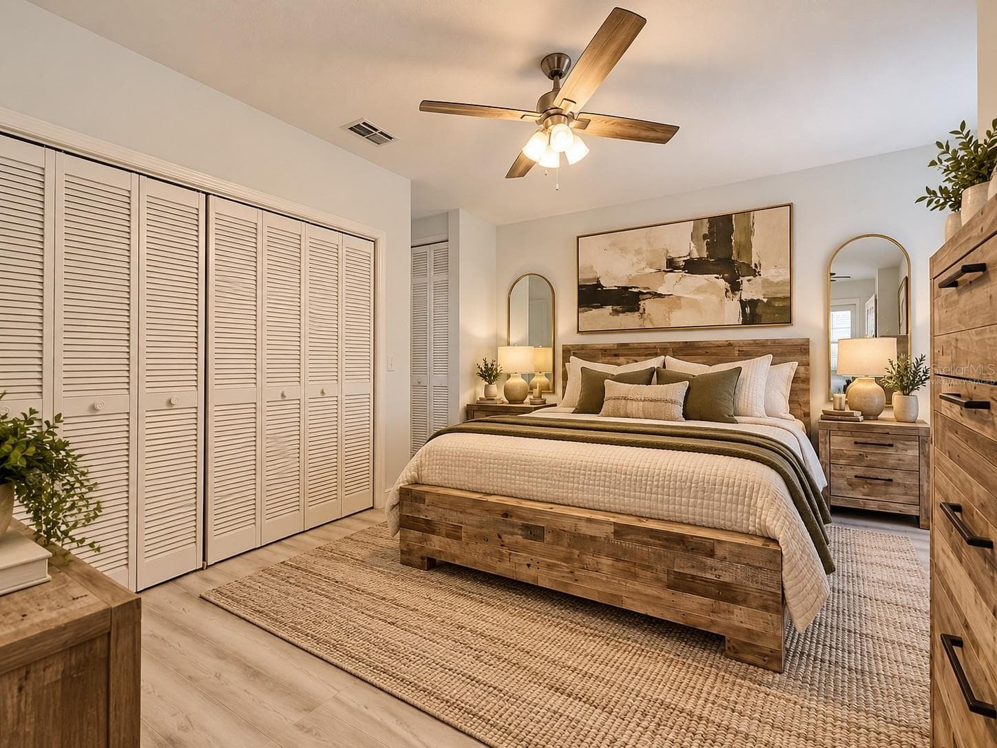 Primary Bedroom: Virtually staged - 4405 W FAIR OAKS AVE #19, TAMPA