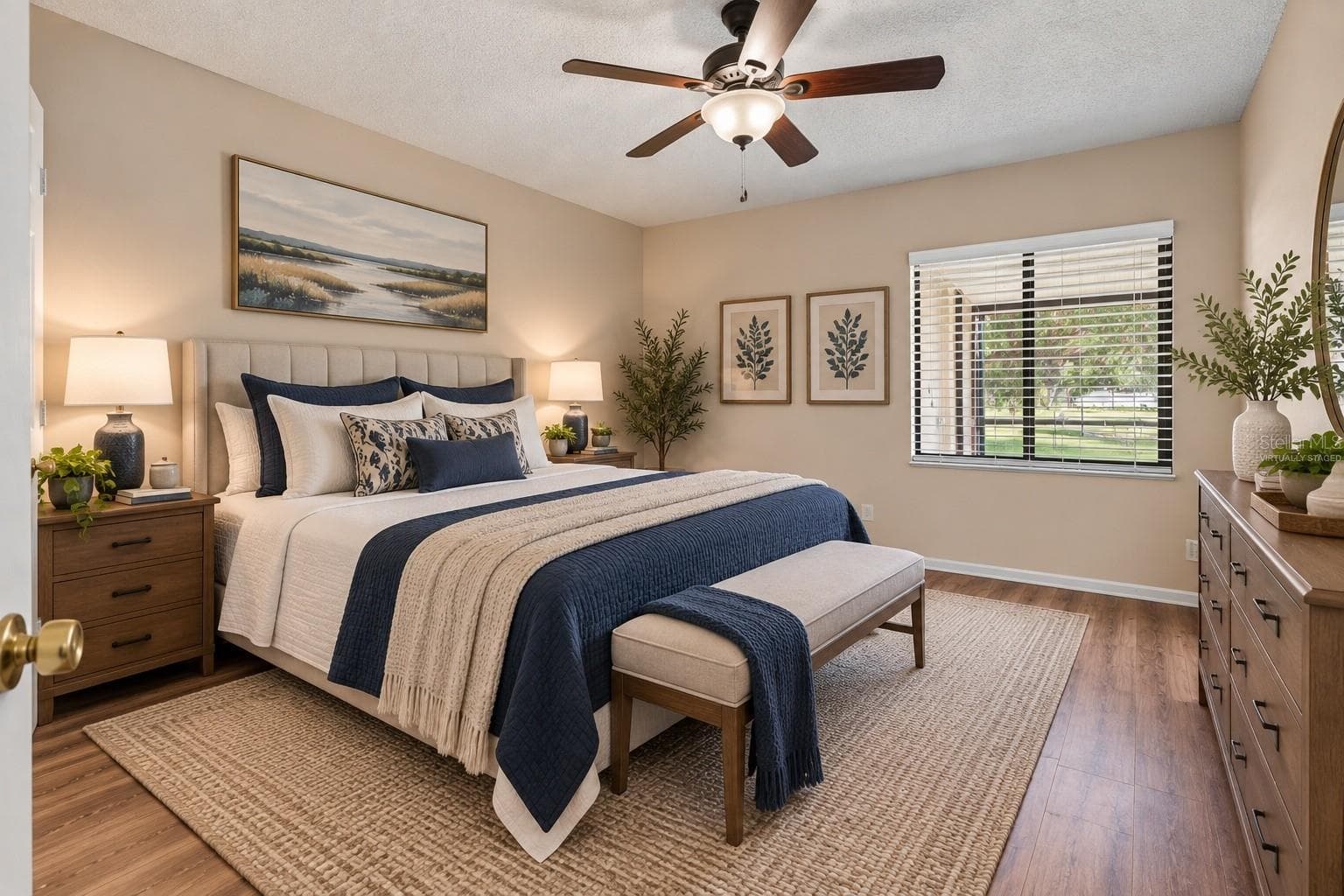 Virtually Staged - Primary Room - 9911 LANCEWOOD ST, ORLANDO