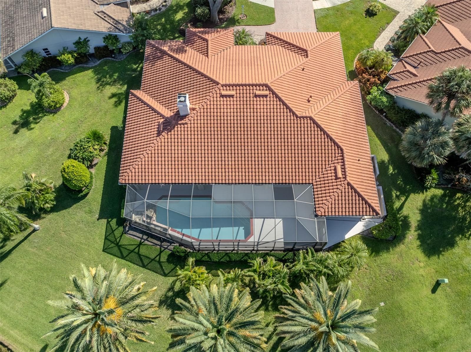 Aerial view of this home. Lots of privacy and perfectly positioned! - 1725 ARDRY WAY, VENICE
