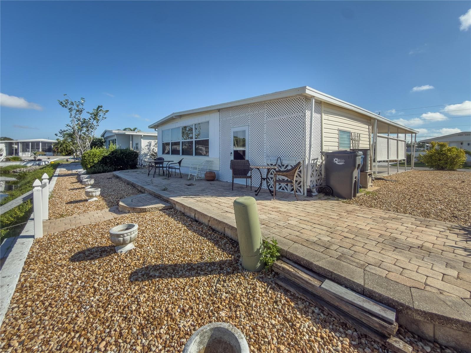 No Yard Work here.  Back Yard - 808 53RD AVE E #27, BRADENTON