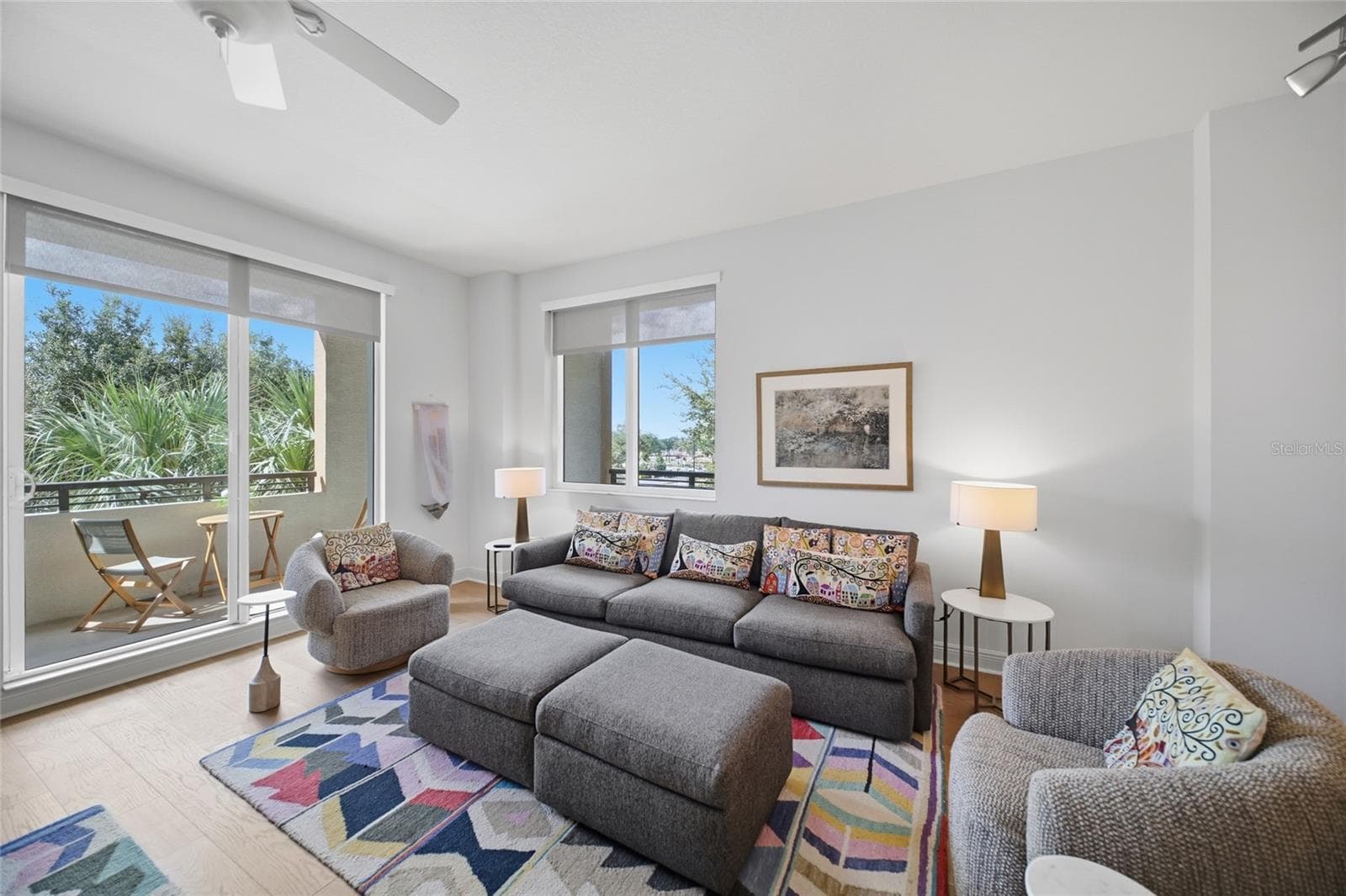 Sliders open to balcony - 800 N TAMIAMI TRL #201, SARASOTA