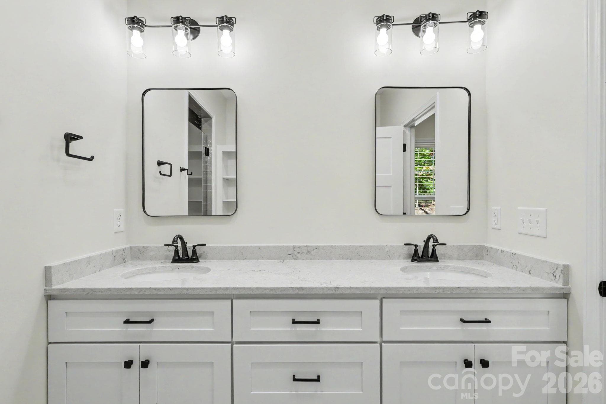 Vanity in primary bedroom - 2121 Woodhurst Lane, Albemarle