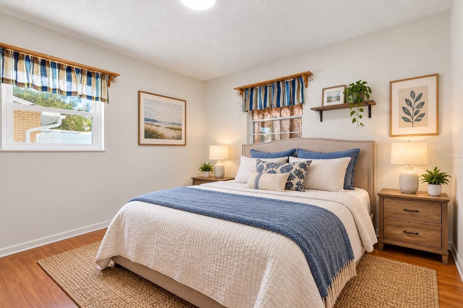 virtually staged bedroom 3 - 6130 17TH ST, ZEPHYRHILLS