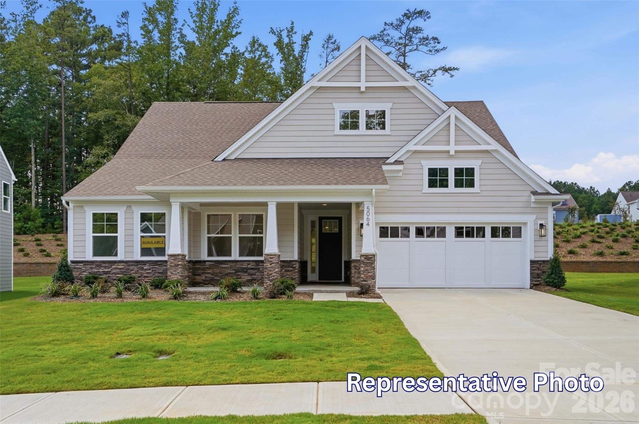 Homesite 103 features a Sullivan B floorplan - 4500 Blue Mound Court, Stanley