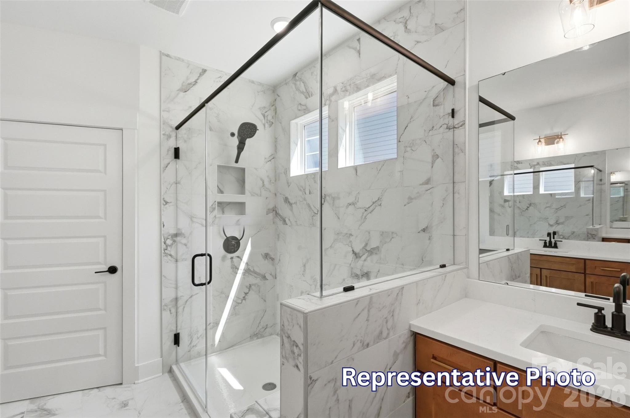 Primary Bathroom - 4500 Blue Mound Court, Stanley