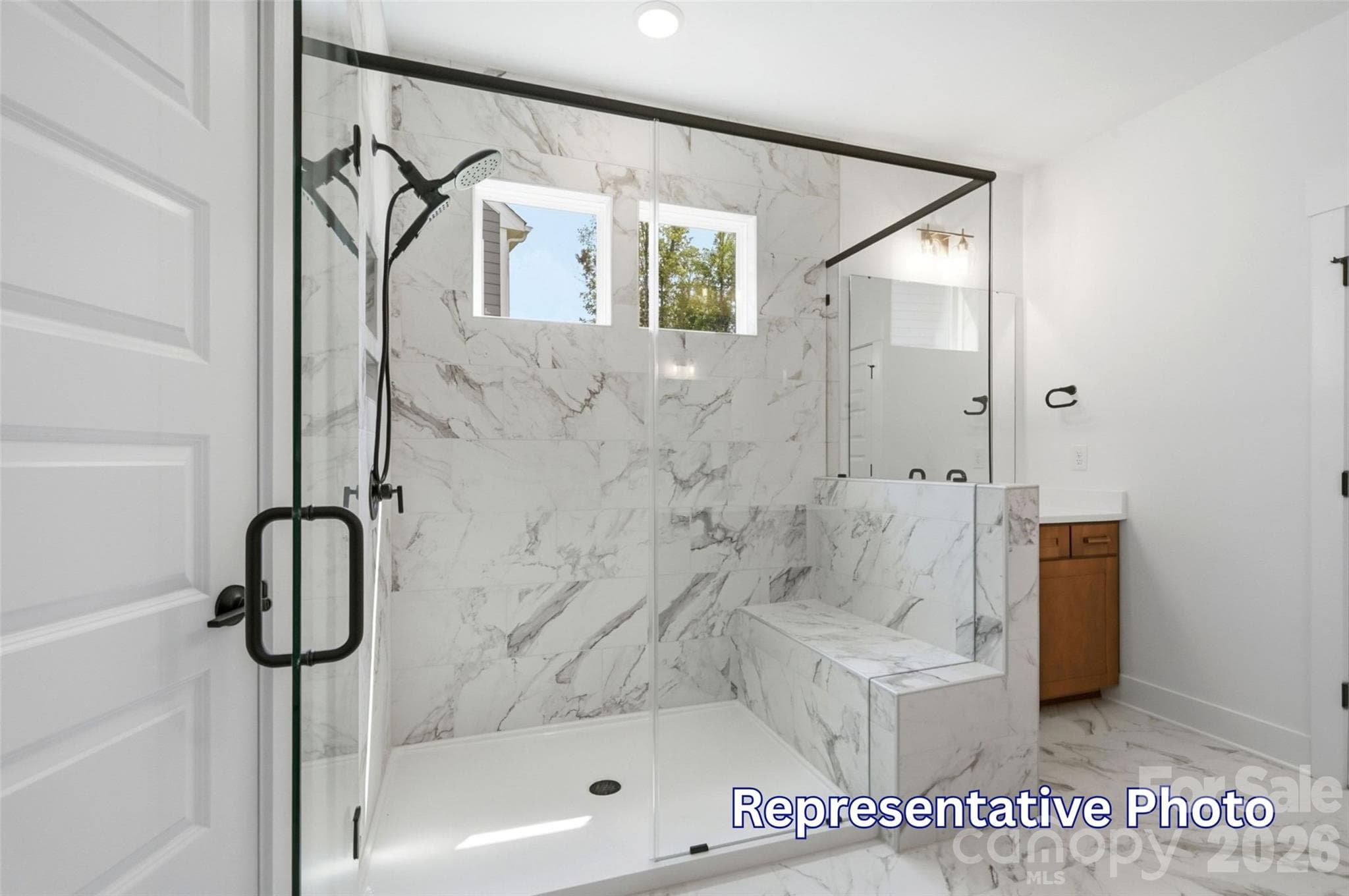 Primary Bathroom - 4500 Blue Mound Court, Stanley